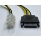 4 pin sata kablo 4 pin power sata power kablo 4 pin atx cpu power sata power çevirici