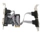 4 port pci express com kart 4 port pci exp rs232 kart 4 port pcie 9 pin com rs232 kart