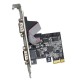 4 port pci express com kart 4 port pci exp rs232 kart 4 port pcie 9 pin com rs232 kart