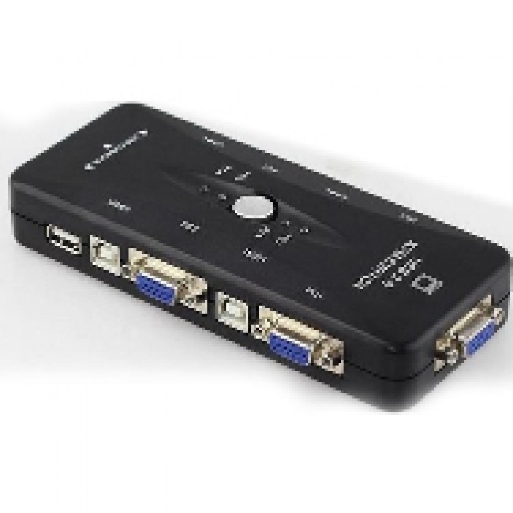 4 port usb kvm switch 4 kasa 1 monitör switch