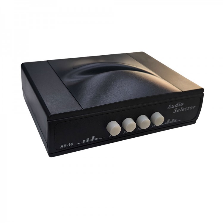 Audio selector 4 port audio ses switch manuel anahtarlı seçmeli adaptör Audio selector 4 port audio ses switch manuel anahtarlı seçmeli adaptör