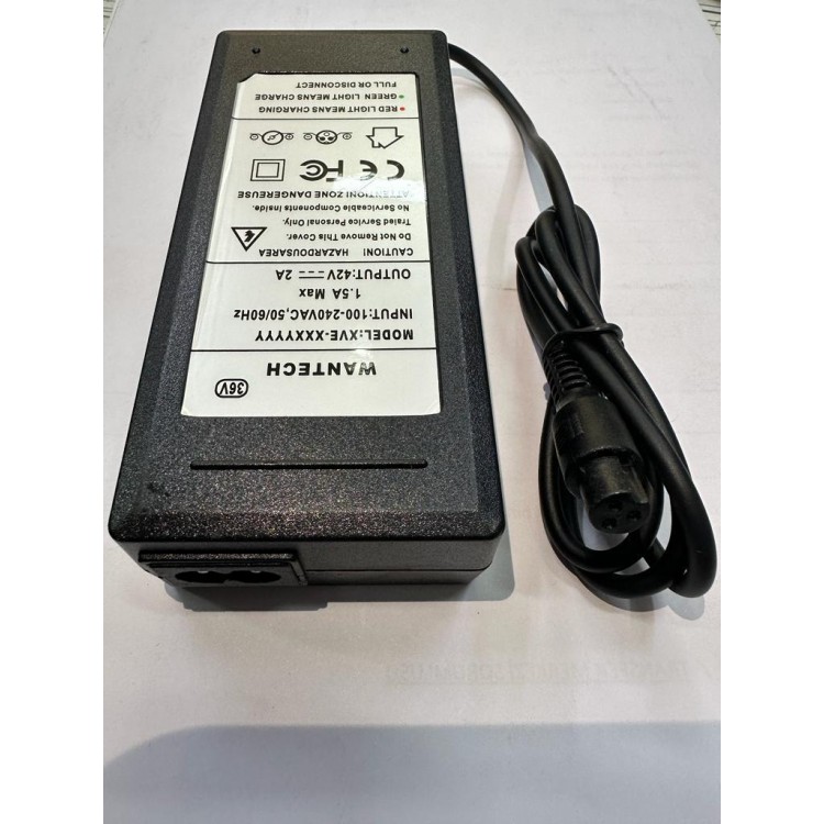 42 volt 2 amper adaptör 42 volt 3 pinli adaptör 42 volt elektrikli scooter adaptörü 42 volt 2 amper 3 pinli ginger adaptörü