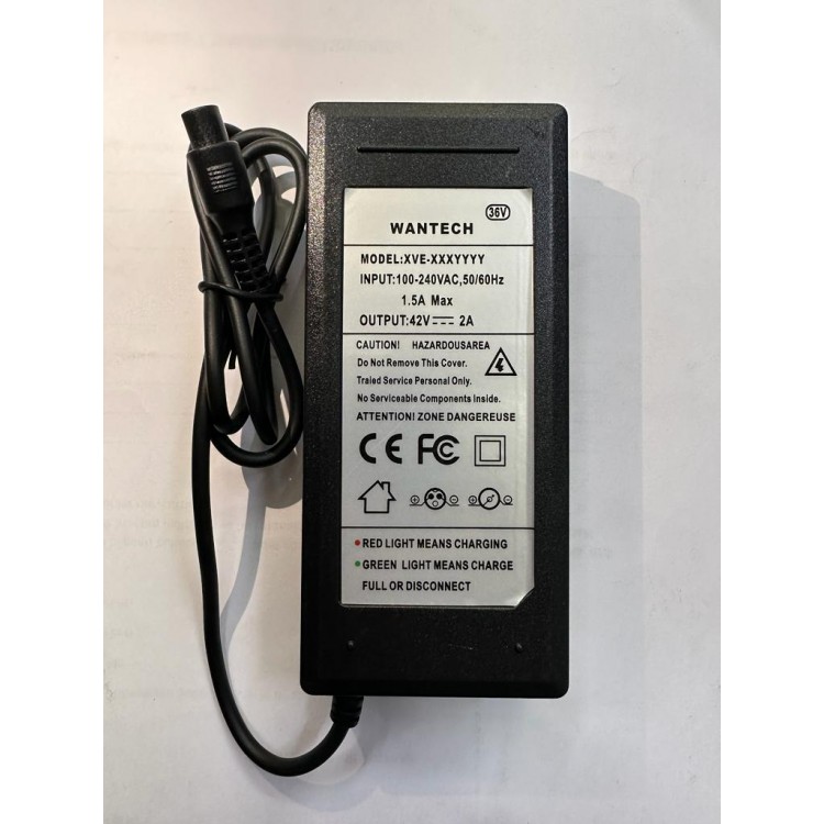 42 volt 2 amper adaptör 42 volt 3 pinli adaptör 42 volt elektrikli scooter adaptörü 42 volt 2 amper 3 pinli ginger adaptörü