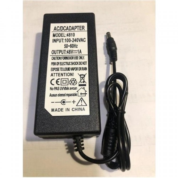 48 volt 1 amper adaptör 5.5mm 2.5mm