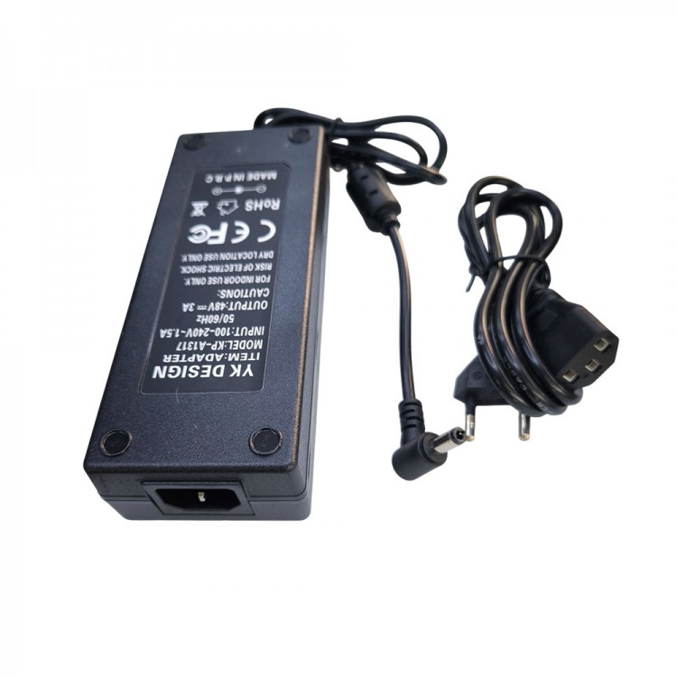 48V 3A adaptör 5.5 mm * 2.5 mm standart uçlu adaptör 48V 3A adaptör 5.5 mm * 2.5 mm standart uçlu adaptör