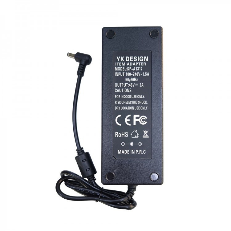 48V 3A adaptör 5.5 mm * 2.5 mm  standart uçlu adaptör
