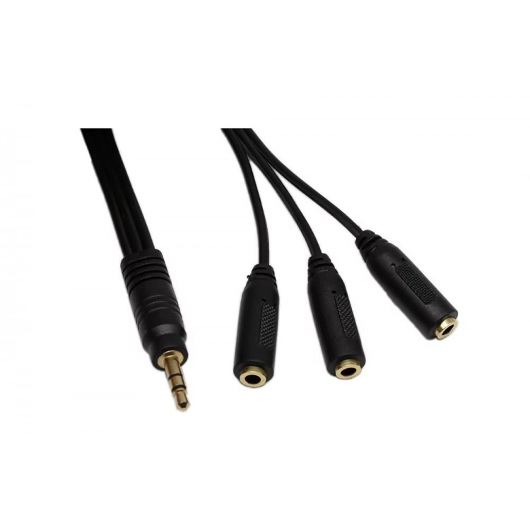 5+1 Ses sistemi kablosu 1erkek 3 dişi 3.5mm stereo çoklayıcı kablo 5+1 Ses sistemi kablosu 1erkek 3 dişi 3.5mm stereo çoklayıcı kablo