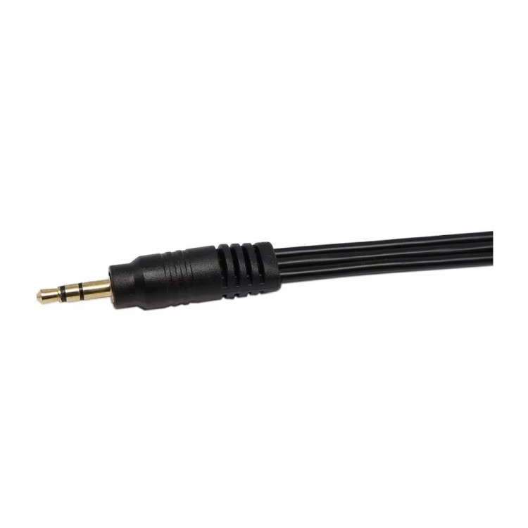 5+1 Ses sistemi kablosu 1erkek 3 dişi 3.5mm stereo çoklayıcı kablo