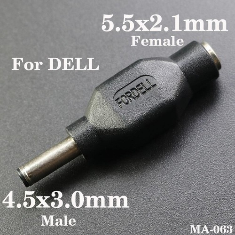 5.5 mm 2.5 mm dell notebook adaptör iğneli uç çevirici