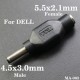 5.5 mm 2.5 mm dell notebook adaptör iğneli uç çevirici