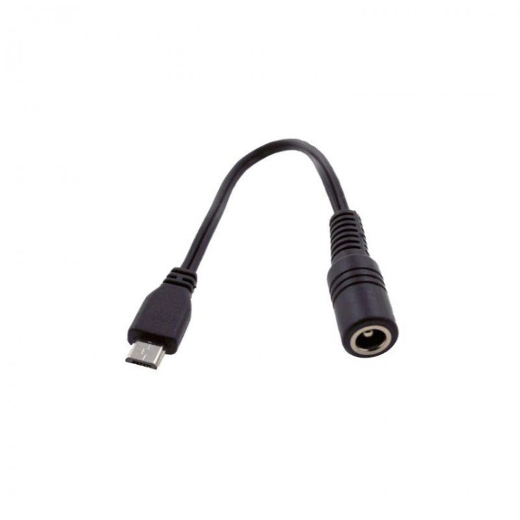 5.5x2.5mm to micro usb kablo 15 cm 5.5 mm 2.5 mm standart uç to micro usb çevirici kablo