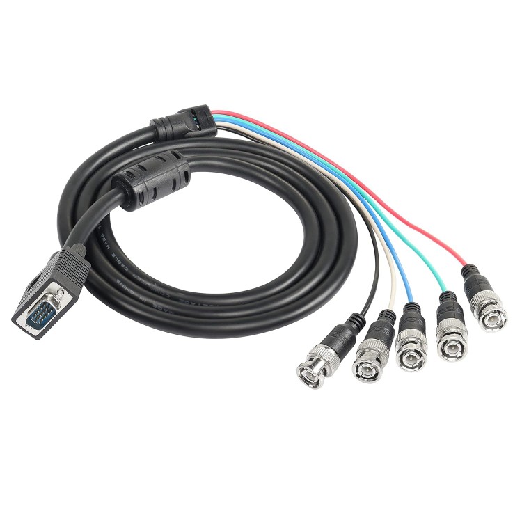 5 bnc vga kablo bnc monitör kablosu vga bnc kablo 1.5 metre