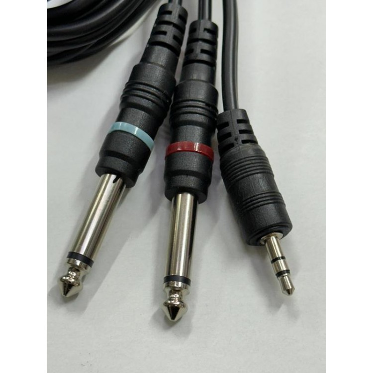 5 metre 3.5 mm stereo 6.3 mm mono amfi kablosu 2x6.3 mm 3.5mm stereo kablo 5 metre 3.5 mm stereo 6.3 mm mono amfi kablosu 2x6.3 mm 3.5mm stereo kablo