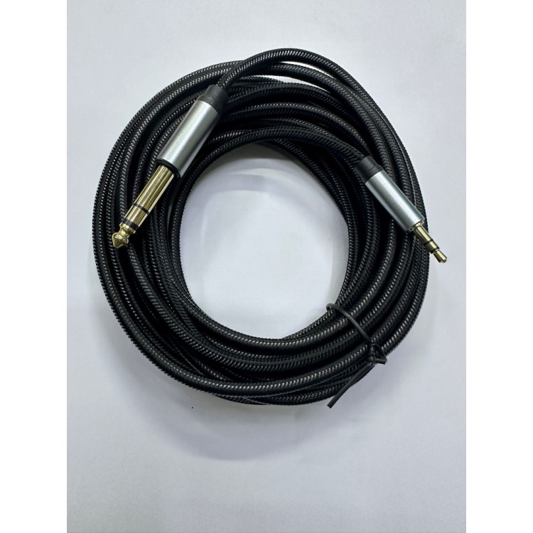 5 metre 3.5 mm stereo 6.5 mm stereo kablo 5 metre aux amfi kablo 5 metre stereo 3.5 mm 6.6 mm kablo