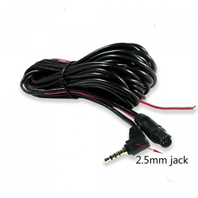 5 metre 5 pin 2.5 mm geri görüş kamera kablosu 2.5 mm 5 pin araç kamera kablosu