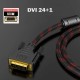 DVI 24+1erkek erkek örgülü kablo dvi d 1080p görüntü kablosu 5m DVI 24+1erkek erkek örgülü kablo dvi d 1080p görüntü kablosu 5m