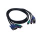 5 metre kvm kablo erkek erkek 5 metre kvm switch kablosu