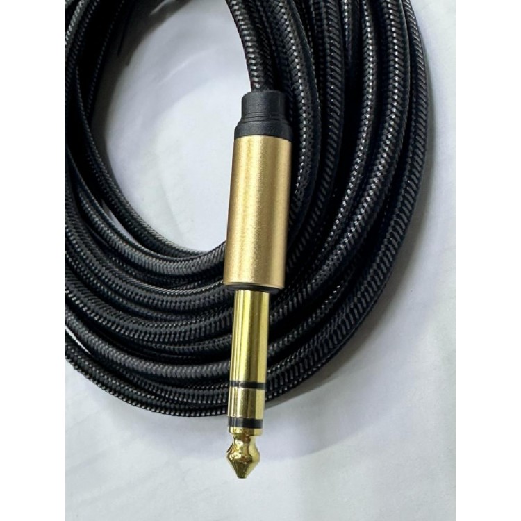5 metre stereo 6.3 mm kablo 5 metre stereo amfi kablosu