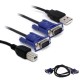 Usb Kvm Switch Vga Yazıcı Adaptör Kablosu 1,4m Usb Kvm Switch Vga Yazıcı Adaptör Kablosu 1,4m