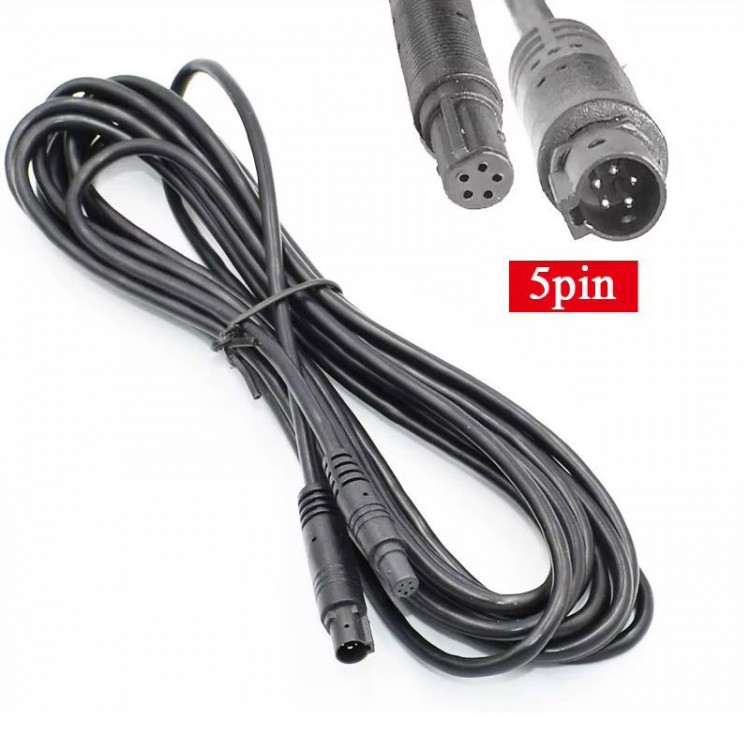 5 pin araç kamera uzatma kablosu 5 pin dişi erkek kablo 10m