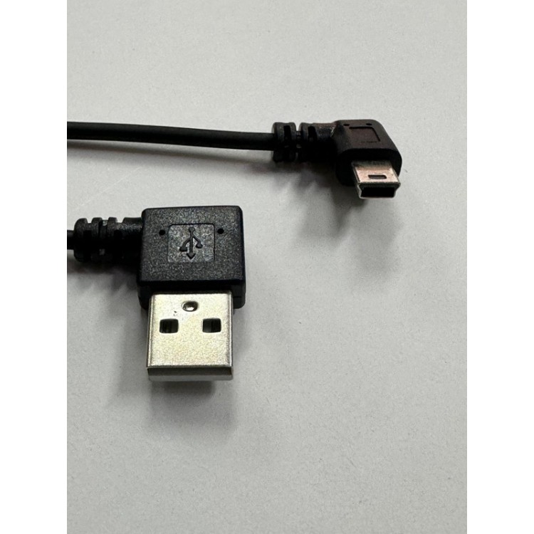 90 derece 5 pin spiral kablo 90 derece mini usb spiral kablo 1 metre