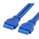 50 cm usb 3.0 20 pin dişi dişi kablo 19 pin dişi dişi kablo