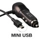 Araç navigasyon şarj adaptörü 5 pin mini usb + usb şarj cihazı 3m Araç navigasyon şarj adaptörü 5 pin mini usb + usb şarj cihazı 3m
