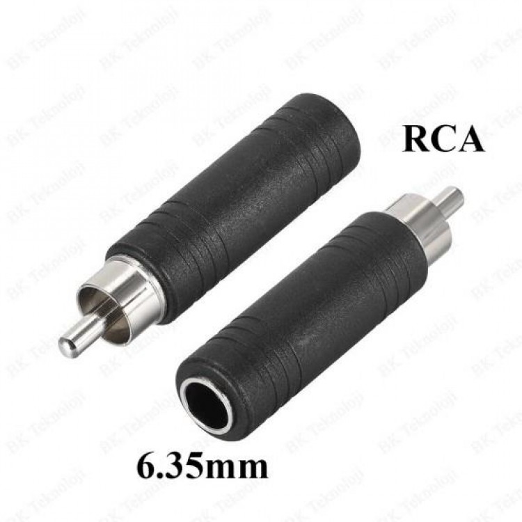 6.3 mm dişi to rca erke çevirici amfi jak rca çevirici adaptör 6.3 mm dişi to rca erke çevirici amfi jak rca çevirici adaptör