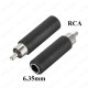6.3 mm dişi to rca erke  çevirici amfi jak rca çevirici adaptör