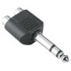 6.3mm stereo erkek to 2x 6.3mm rca dişi çevirici jak amfi jakı 6.3mm stereo erkek to 2x 6.3mm rca dişi çevirici jak amfi jakı