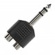 6.3mm stereo erkek to 2x 6.3mm rca dişi çevirici jak amfi jakı 6.3mm stereo erkek to 2x 6.3mm rca dişi çevirici jak amfi jakı