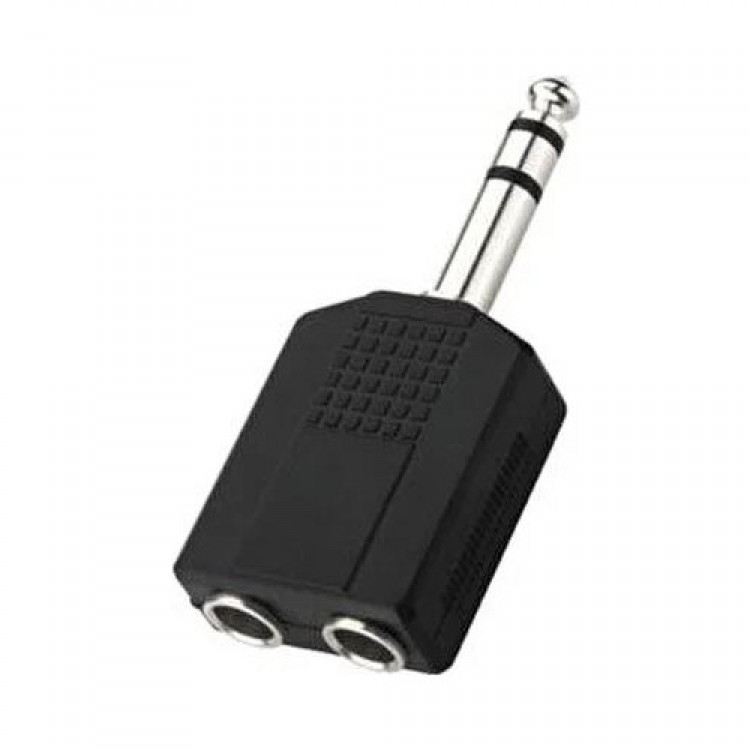 6.3 mm jack çoğaltıcı 6.3 mm erkek 2x 6.3 mm dişi jack gitar jack çoğaltıcı