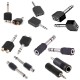 6.3 mm jak  3.5mm stereo jak rca dişi erkek çevirici jak 7li set
