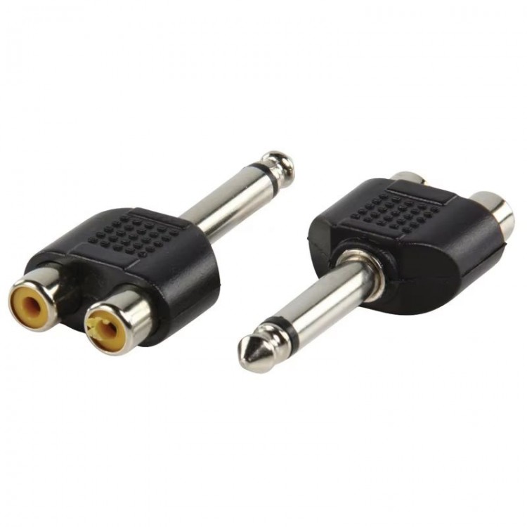 6.3 mm mono to 2xRCA çevirici gitar jackı