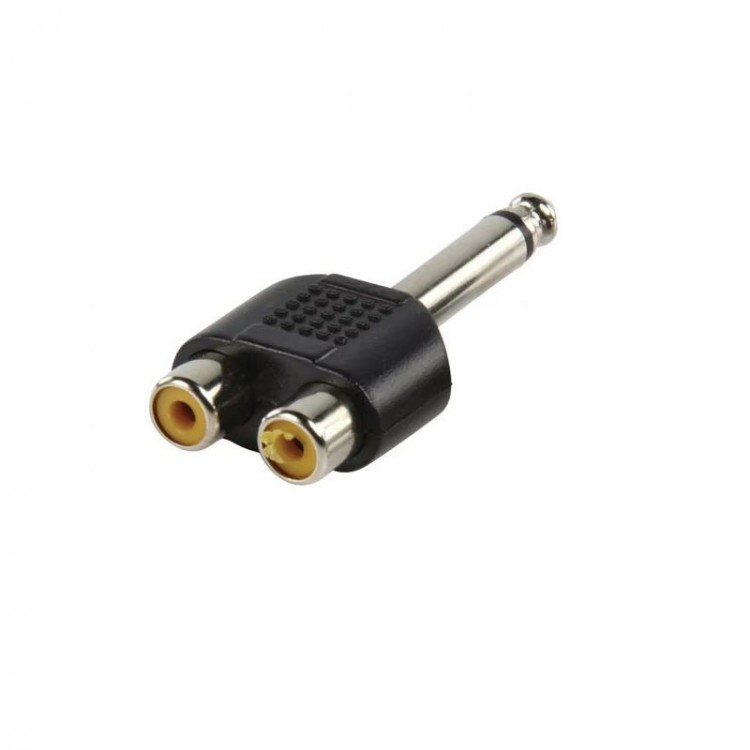 6.3 mm mono to 2xRCA çevirici gitar jackı