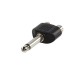 6.3 mm mono to 2xRCA çevirici gitar jackı