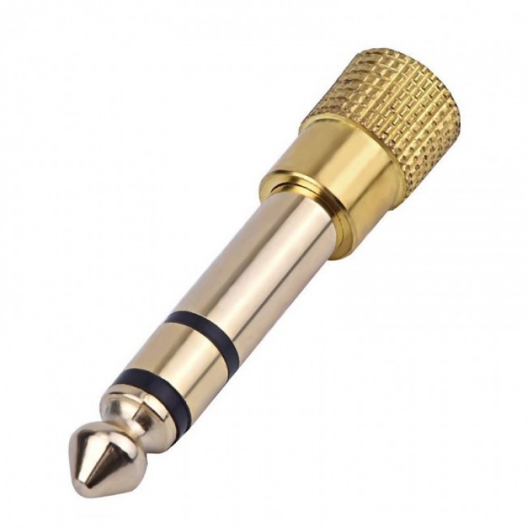 6.3 mm stereo erkek to 3.5mm stereo dişi kulaklık çevirici jak