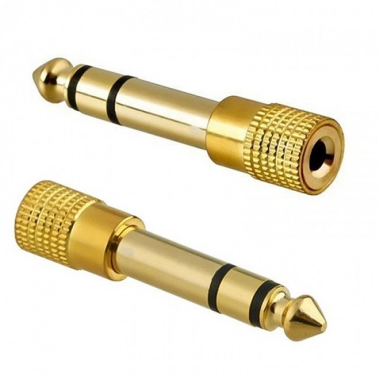6.3 mm stereo erkek to 3.5mm stereo dişi kulaklık çevirici jak