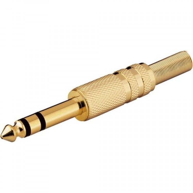 6.3 mm stereo gold jack stereo gold gitar jack