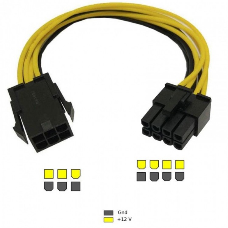 6 pin 8 pin çevirici kablo 6 pin 8 pin ekran kartı dönüştürücü 6 pin 8 pin çevirici kablo 6 pin 8 pin ekran kartı dönüştürücü