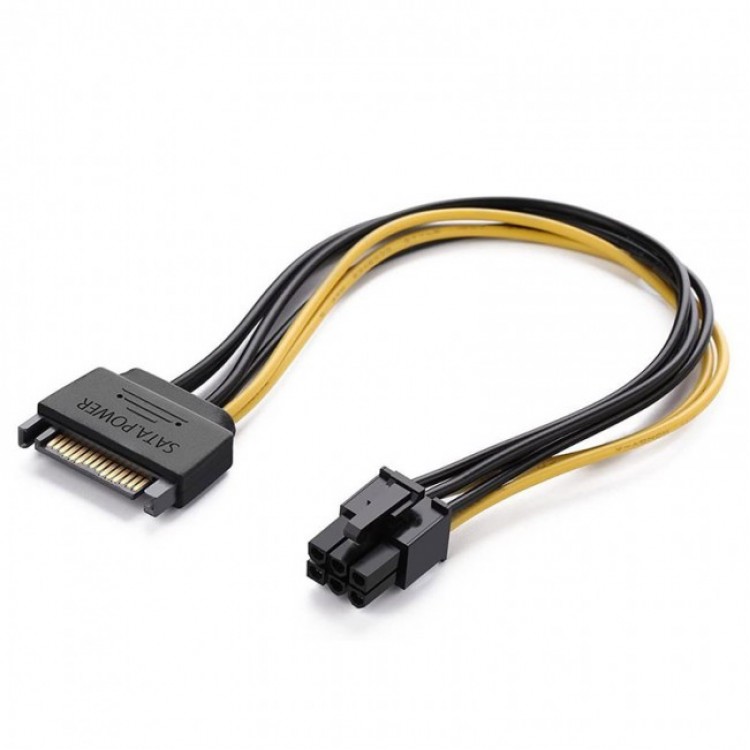 6 pin ekran kartı power kablosu sata 6 pin kablo