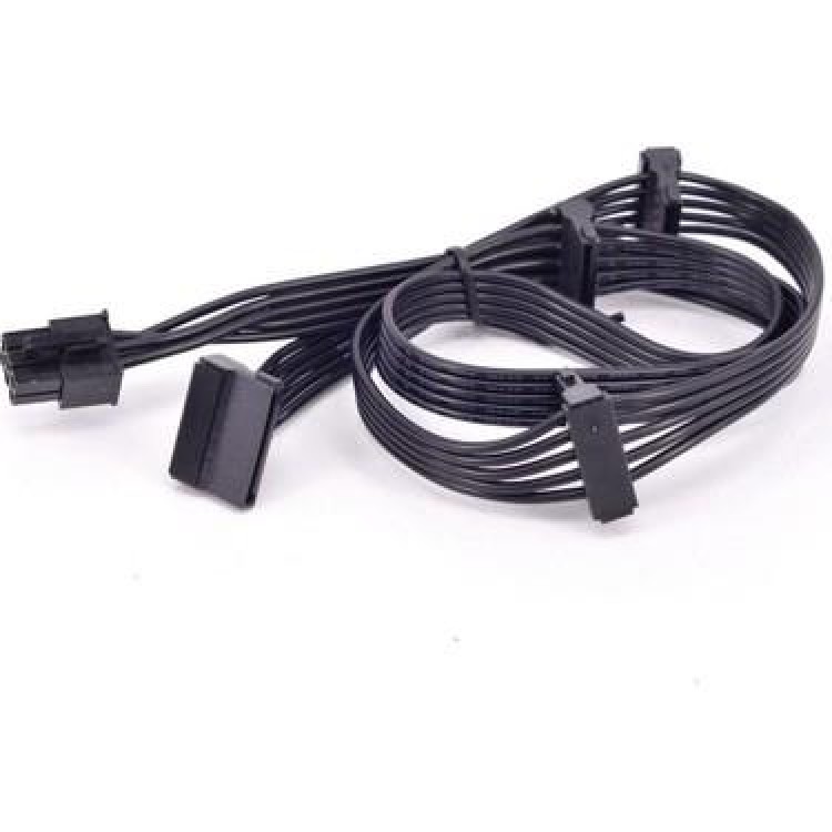 6 pin modüler power supply kablosu 6 pin 4x sata kablo 85 cm