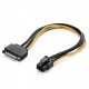 6 pin sata power kablo 20 cm
