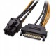 6 pin sata power kablo 20 cm