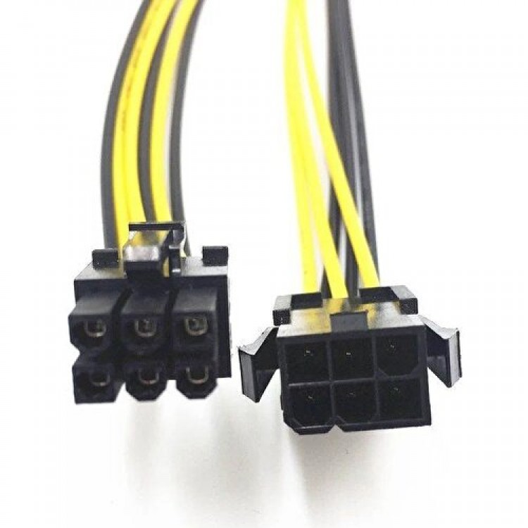 6 pin to 6 pin ekran kartı pci express kablo 6 pin to 6 pin uzatma kablosu 30 cm