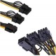6 pin y kablo 6 pin çoğaltıcı 6 pin splitter kablo 6 pin 6+2 pin çoğaltıcı