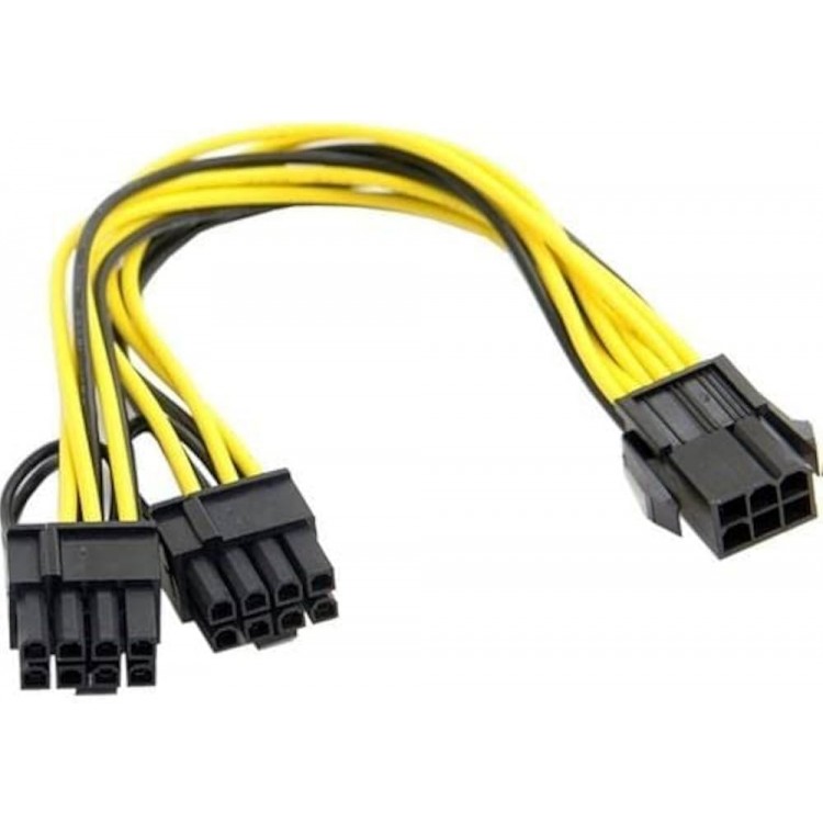 6 pin y kablo 6 pin çoğaltıcı 6 pin splitter kablo 6 pin 6+2 pin çoğaltıcı