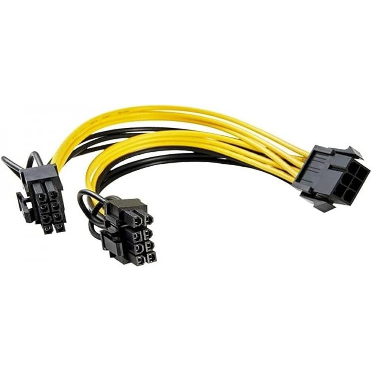 6 pin y kablo 6 pin çoğaltıcı 6 pin splitter kablo 6 pin 6+2 pin çoğaltıcı