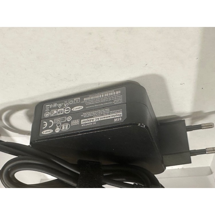 20 v 3.25A 65 watt lenovo uyumlu typec adaptör 20 volt 3.25 amper type-c adaptör