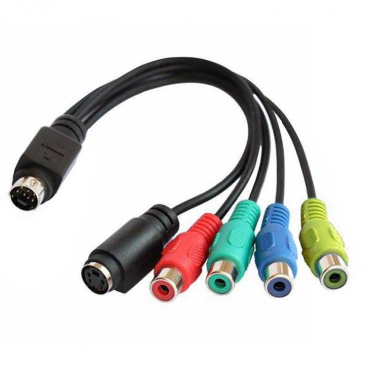 s video 7 pin to 4 pin svideo companent rca av çevirici kablo s video 7 pin to 4 pin svideo companent rca av çevirici kablo